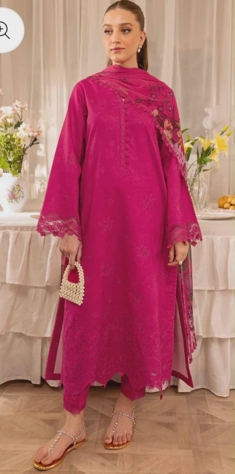 Beautiful 3 Piece embroidered dress.